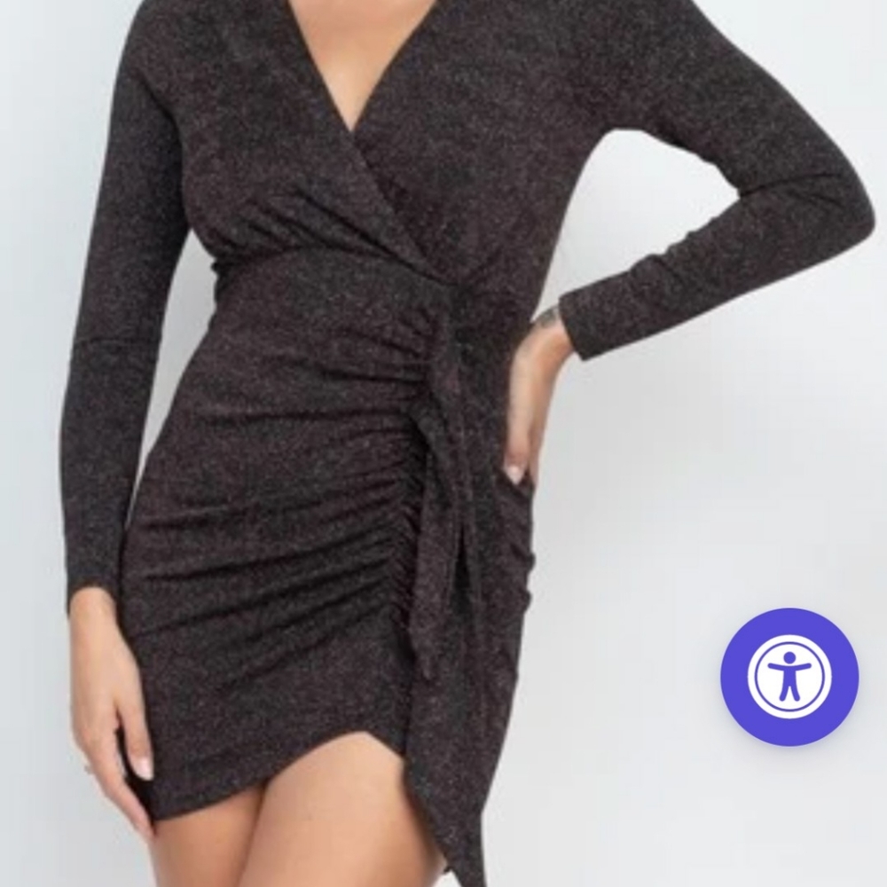 Black, Golden Splarkle Dress